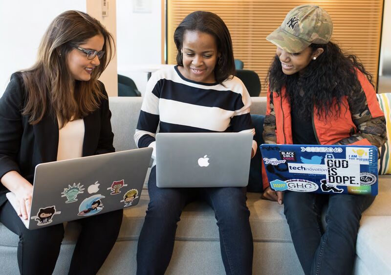 A laptop representing interns